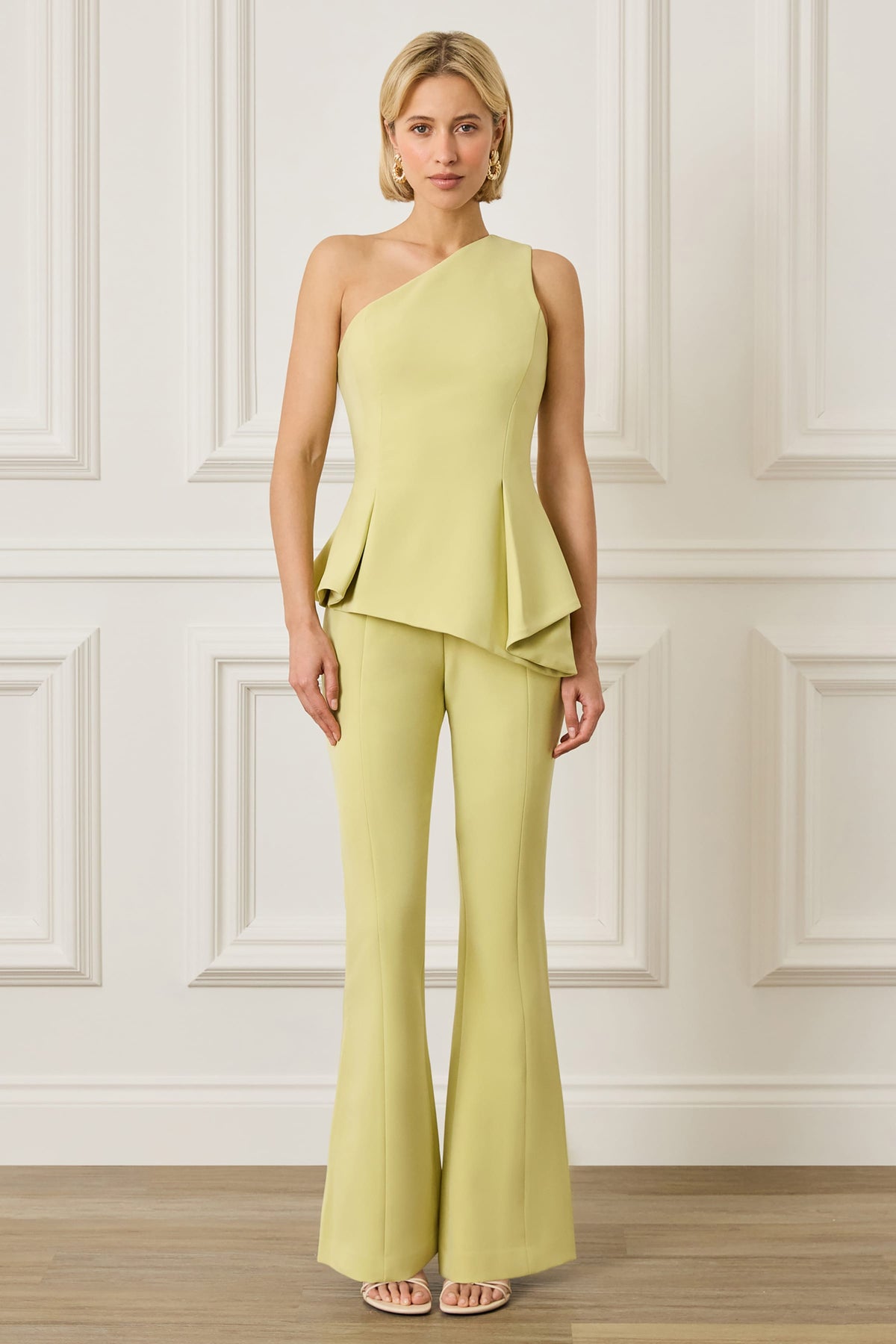 FALLON Asymmetric Top in Lime
