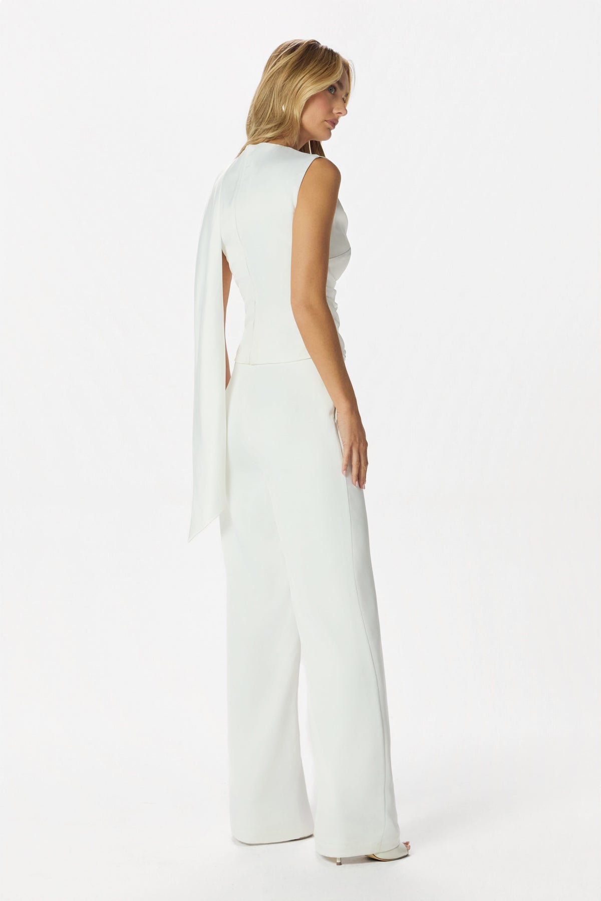 EFFY Satin Top in Off White