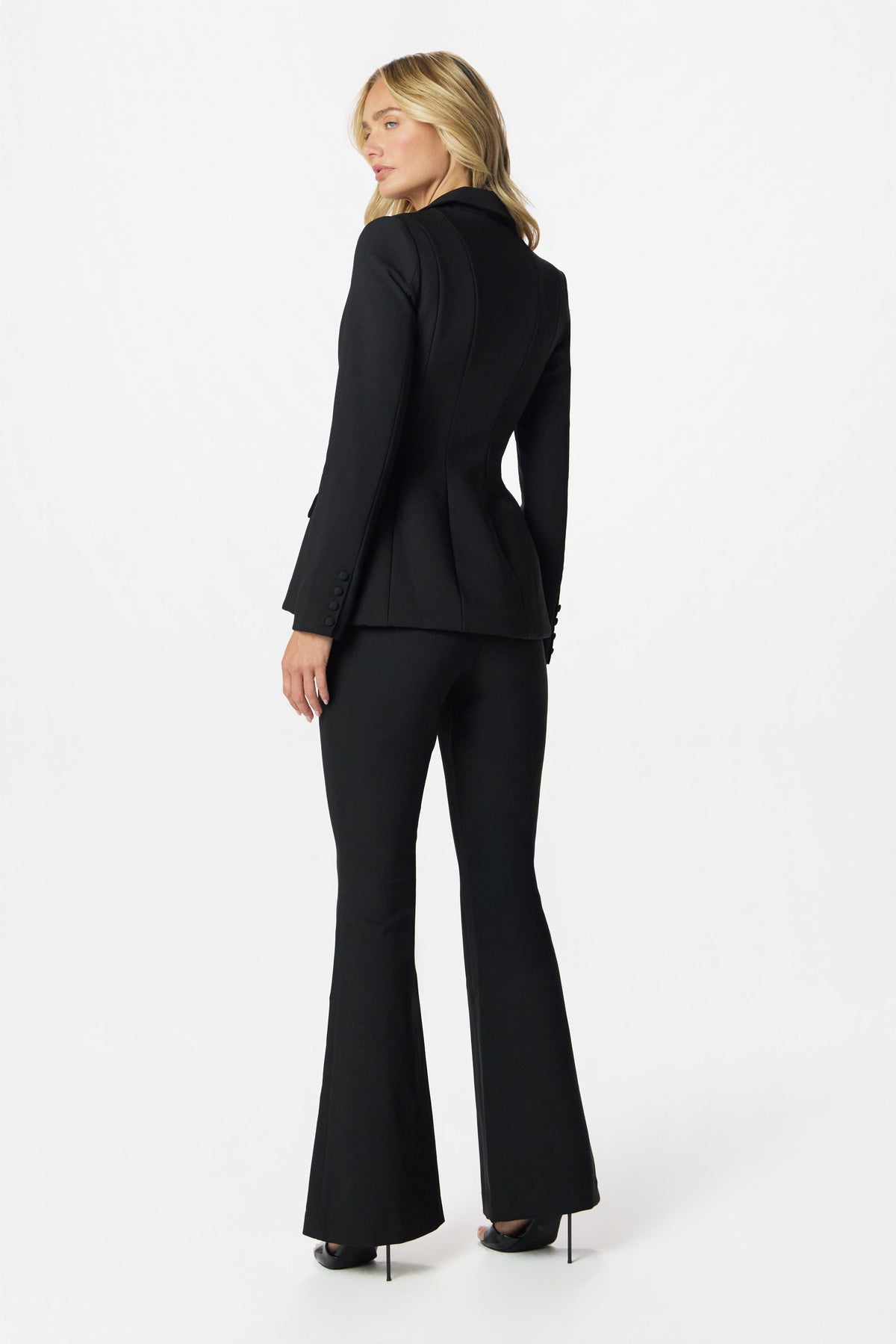 ISABELLA Flared Trousers in Black
