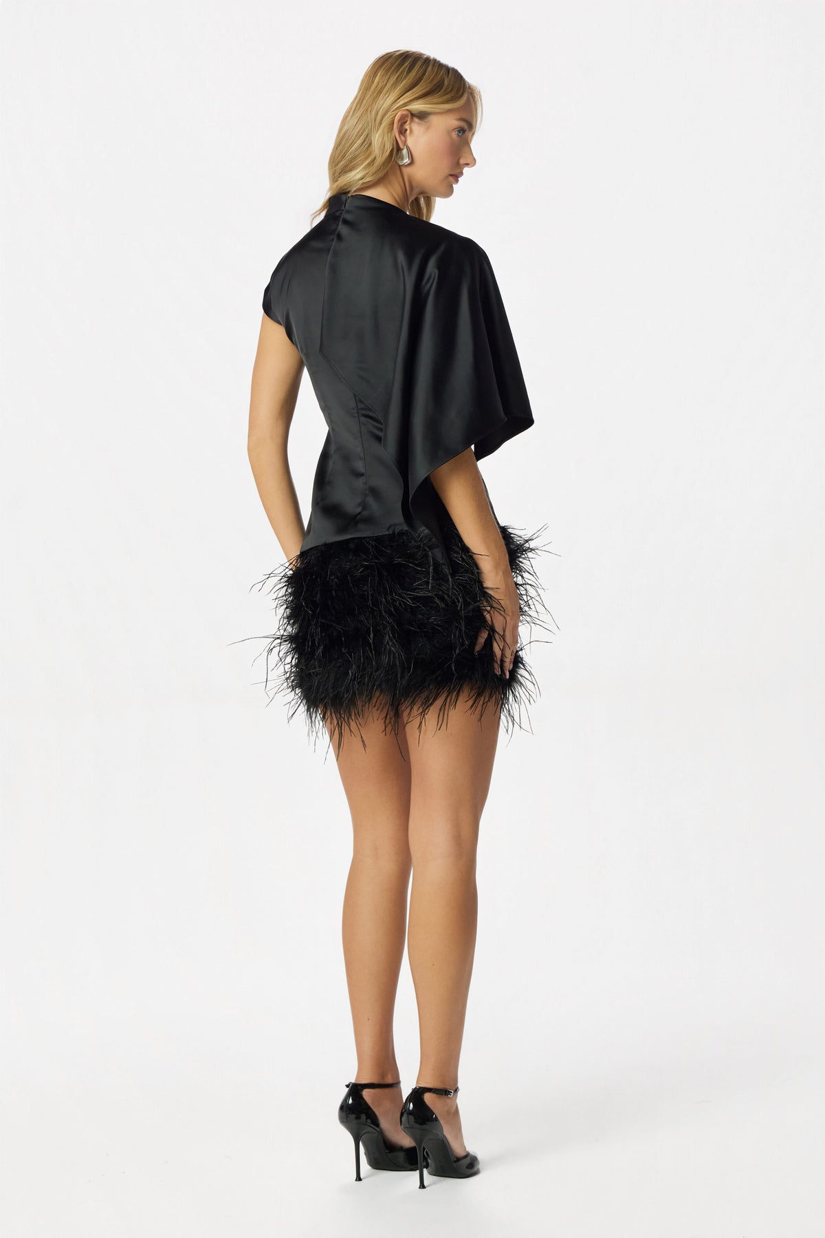 SASKI Satin Top in Black