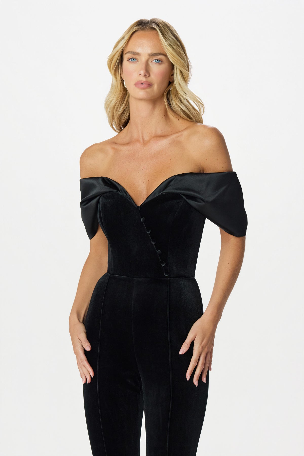 ANTONIA Velvet Jumpsuit in Black
