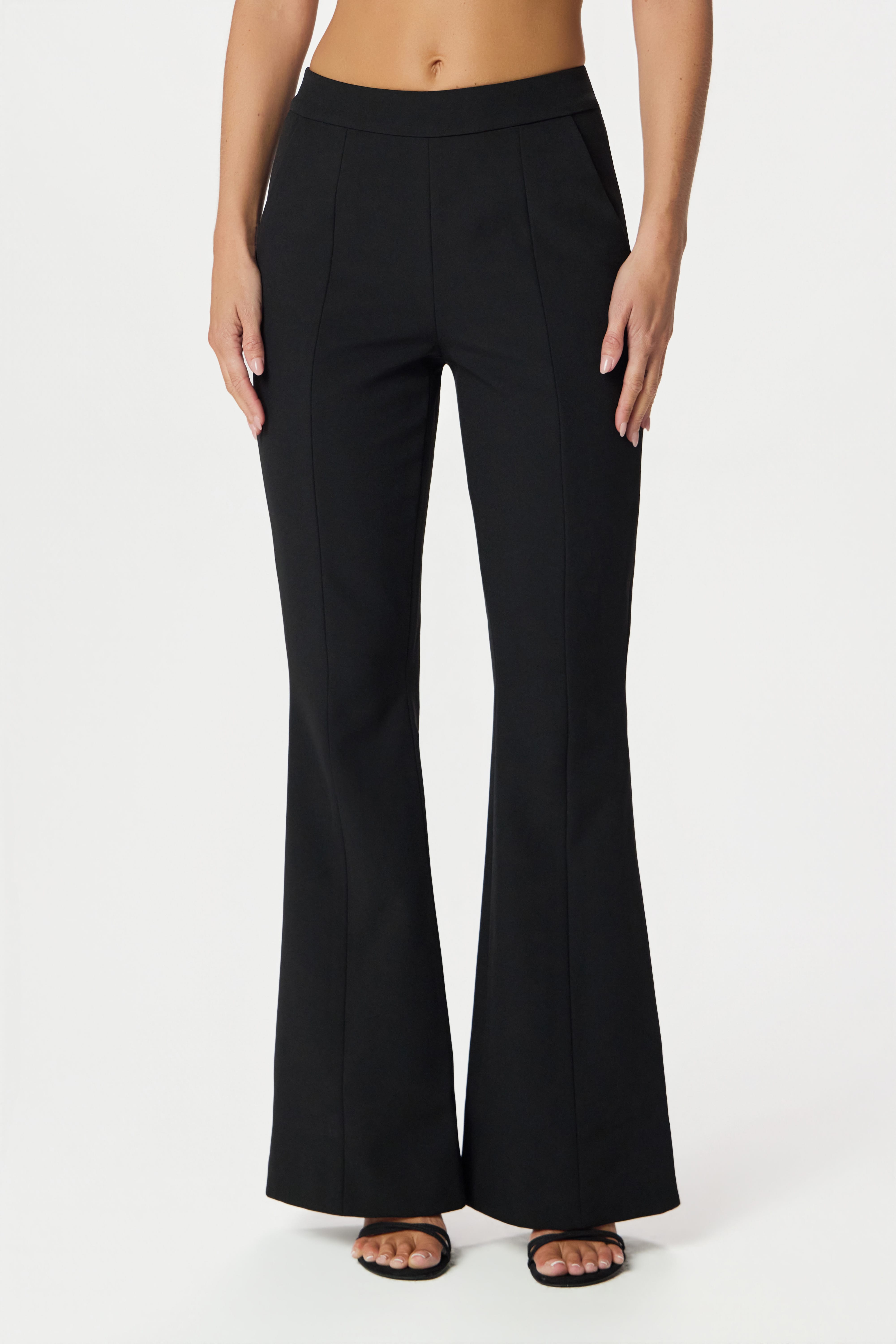 MACY Flared Trousers in Black